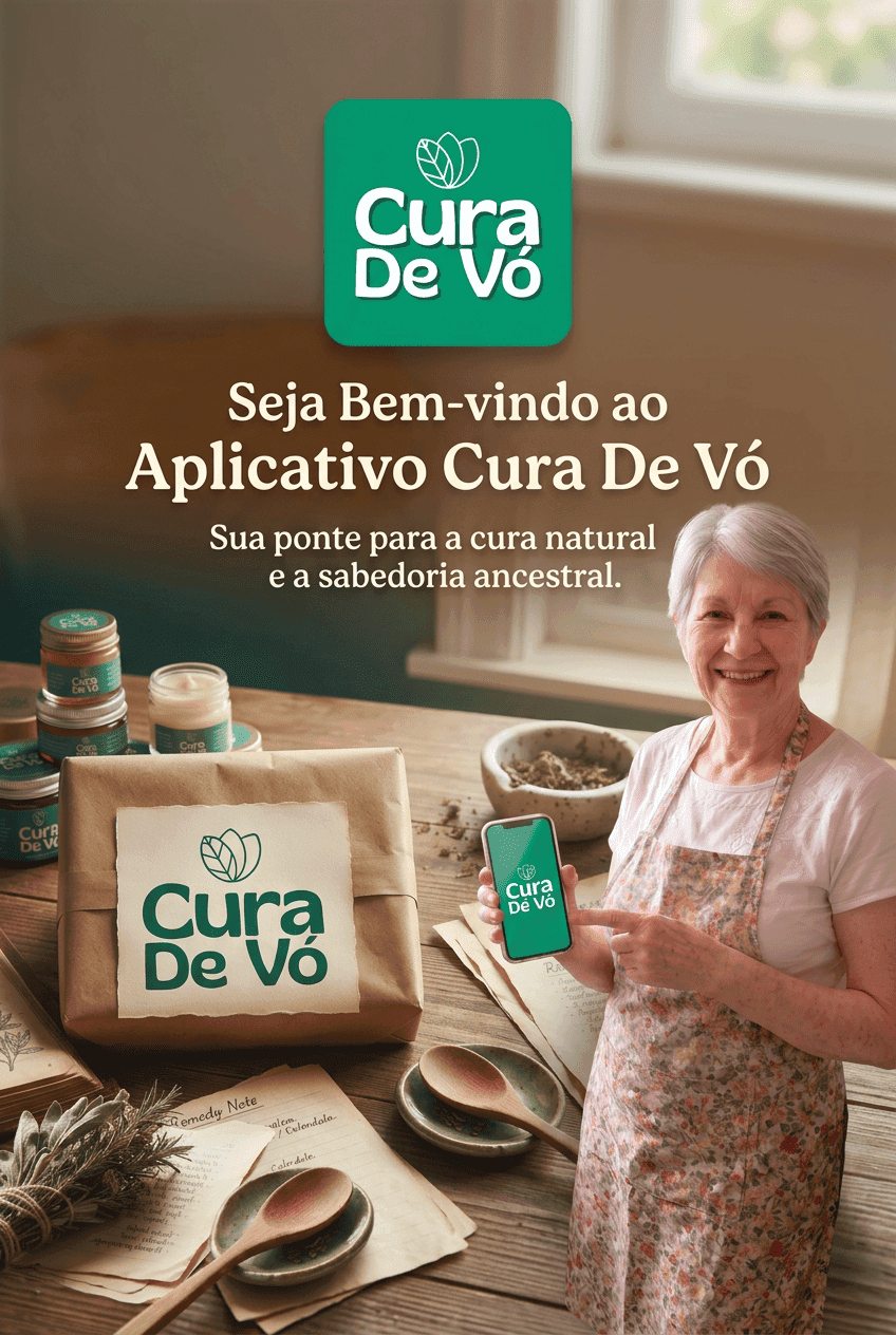 Cura de Vó: seja bem-vindo ao aplicativo, sua ponte para a cura natural e a sabedoria ancestral